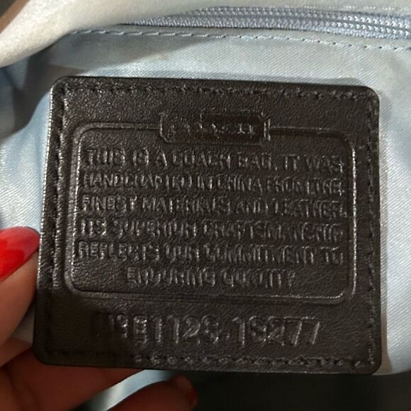 Coach Black Leather Satchel Pebbled Leather Shoulder Bag with Silver Hardware - Picture 7 of 15